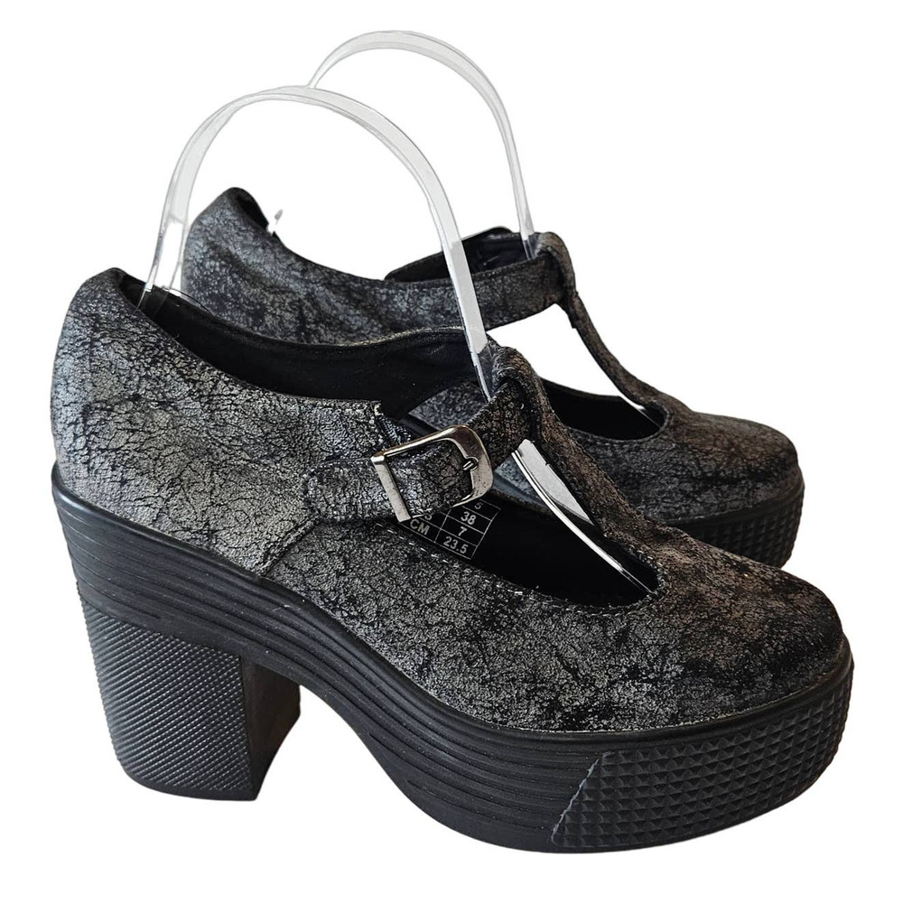 JC Play Jeffrey Campbell Lug Sole Platform Mary Janes